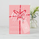 feestelijke verpakking | Vakantie Favoriete Dingen Kaart (Staand voorkant)