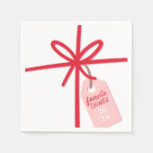 feestelijke verpakking | Vakantie Favoriete Dingen Servet (Voorkant)