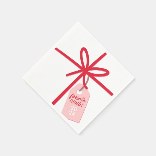 feestelijke verpakking | Vakantie Favoriete Dingen Servet (Hoek)