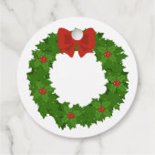 Feestelijke Verrassing: Kerstmis Hond Pooping Bedankjes Labels (Achterkant)