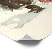 Feestelijke Verrukking: Majestueuze Afro-Amerikaan Poster (Hoek)