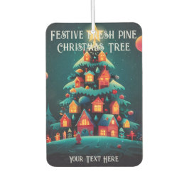 Feestelijke verse dennengeur kerstboom luchtverfrisser