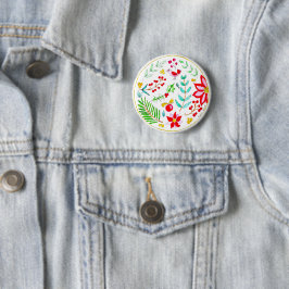Feestelijke Versiering Ronde Button 5,7 Cm