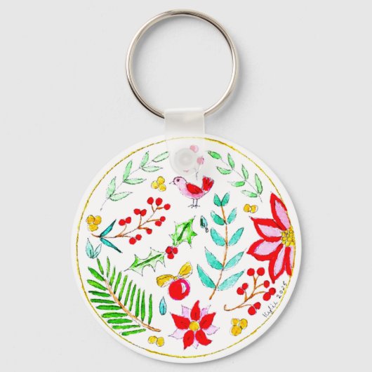 Feestelijke Versiering Sleutelhanger (Voorkant)