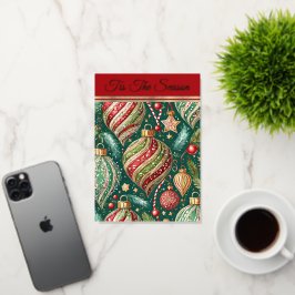 Feestelijke versieringen folie wenskaart