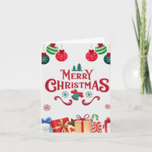Feestelijke Versieringen Prettig Kerst Kaart