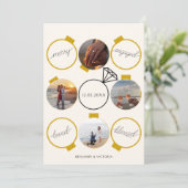 Feestelijke versierselen Blij en Verliefd Feestdagenkaart (Staand voorkant)