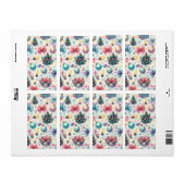 Feestelijke verzendlabels etiket (Full Sheet)