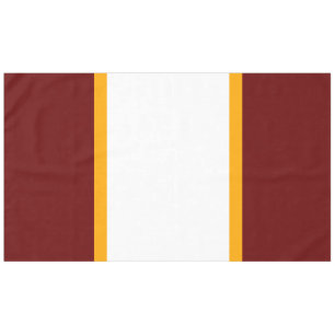 Feestelijke vet diep rood wit geel Racing Stripes Tafelkleed