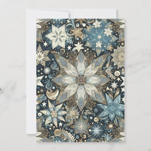 Feestelijke vibes en kerst juichen familiefoto feestdagenkaart (Achterkant)