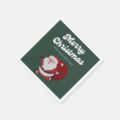 Feestelijke vibes: kerst en nieuwjaar juichen servet (Hoek)