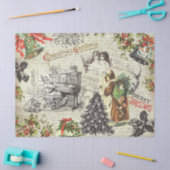 Feestelijke  Victoriaans Kerstman Tissuepapier (Craft)