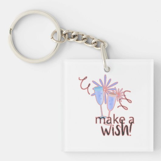 Feestelijke viering clip art sleutelhanger (voorkant)