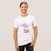 Feestelijke viering clip art Tri-Blend shirt (Voorkant volledig)