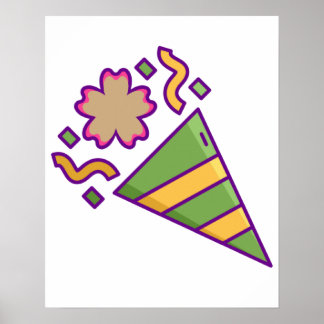 Feestelijke viering pictogram vector poster