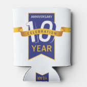 Feestelijke viering van het 10-jarig jubileum blikjeskoeler (Achterkant)