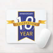 Feestelijke viering van het 10-jarig jubileum muismat (Met muis)