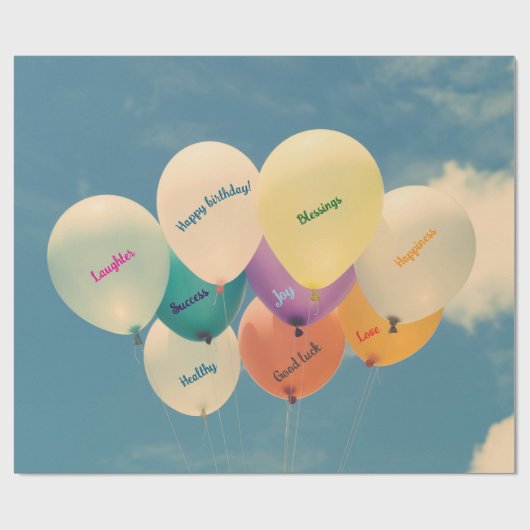 Feestelijke viering Verjaardag Inpakpapier (Vlak)