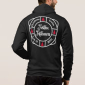 Feestelijke Vijftien Zip Hoodie (Mannen) (Achterkant)
