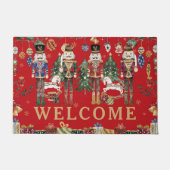 Feestelijke Vintage De Notenkraker Kerstwelkom Deurmat (Voorkant)