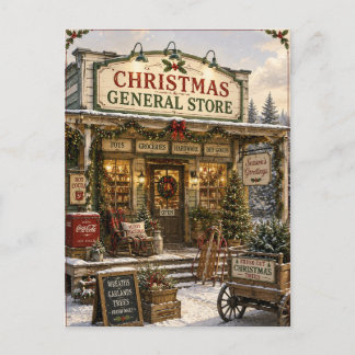 Feestelijke Vintage Kerst Kaart