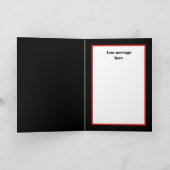 Feestelijke Vintage Kerst sneeuwpoppen voeg berich Feestdagen Kaart (Binnen)