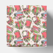 Feestelijke vintage kerstboeken bedankdoosjes (Bovenkant)