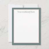 feestelijke vintage Kerstman Kerstvakantie Notitiekaartje (Achterkant)