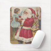Feestelijke Vintage Kerstman  Muismat (Met muis)