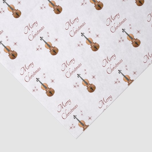 Feestelijke violen Musical Kerstmis Sneeuwvlokken Tissuepapier (Detail)