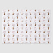 Feestelijke violen Musical Kerstmis Sneeuwvlokken Tissuepapier (Voorkant)