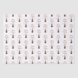 Feestelijke violen Musical Kerstmis Sneeuwvlokken Tissuepapier