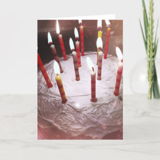 FEESTELIJKE VLAMMEN WENSKAART BEDANKKAART