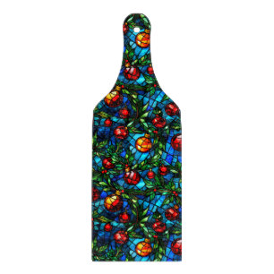 Feestelijke Vlekken Glas Venster Patroon Keuken / Snijplank