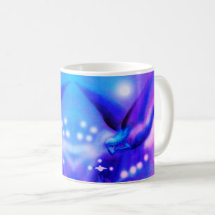 Feestelijke vliegende engelen koffiemok