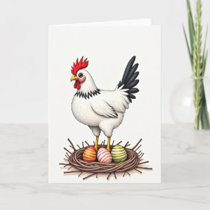 Feestelijke Vogel En Eieren Kaart
