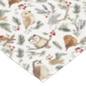 Feestelijke vogel en takje Woodland patroon Tafelkleed (Gekanteld)