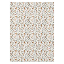 Feestelijke vogel en takje Woodland patroon