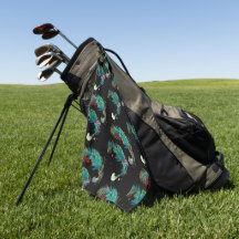 Feestelijke vogels golfhanddoek
