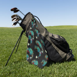 Feestelijke vogels golfhanddoek