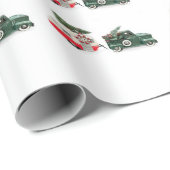 feestelijke vrachtwagen en camper Kerstmis rood en Cadeaupapier (Rol Hoek)