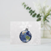 Feestelijke Vrede op Aarde ornament Vakantie kaart (Staand voorkant)