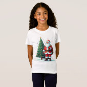 Feestelijke vreugde: Christmas Wonderland Design T-shirt (Voorkant volledig)