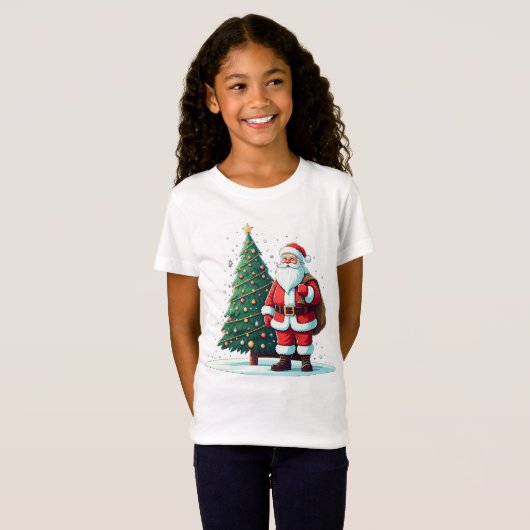 Feestelijke vreugde: Christmas Wonderland Design T-shirt (Voorkant volledig)