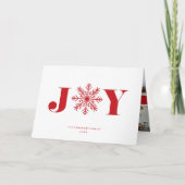 Feestelijke Vreugde | de Gevouwen Kaart van de (Voorkant)