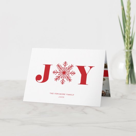 Feestelijke Vreugde | de Gevouwen Kaart van de (Voorkant)