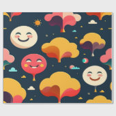 Feestelijke vreugde inpakpapier Collectie. (Vlak)