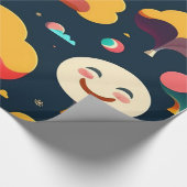 Feestelijke vreugde inpakpapier Collectie. (Hoek)
