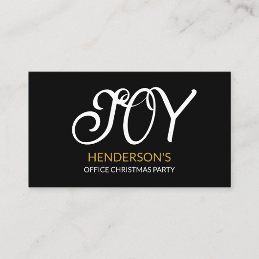 Feestelijke vreugde, Kerstfeest Ticket Informatiekaartje (Voorkant)