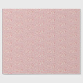 Feestelijke Vreugde Kerstmis Pine Boughs in Blush  Cadeaupapier (Vlak)